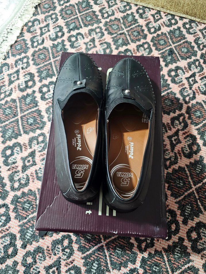 polaris 5 nokta deri dolgu topuk Kadın ayakkabi - Görsel 3