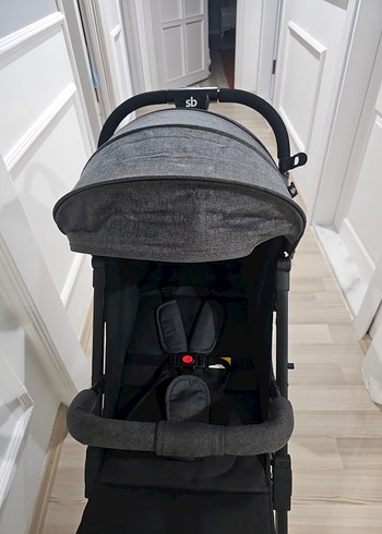 Gri Siyah kabin boy Bebek Arabası - Görsel 8