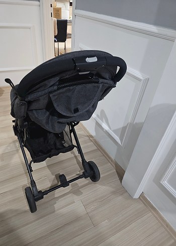 Gri Siyah kabin boy Bebek Arabası - Görsel 5