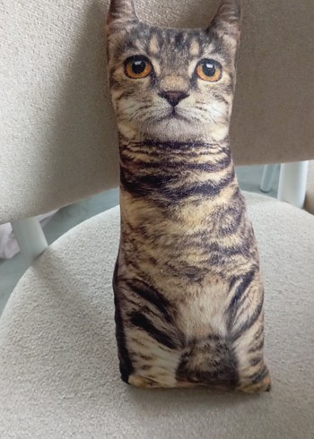 Kahverengi Leopar Desenli Şişkin Kedi Giysisi - Görsel 3