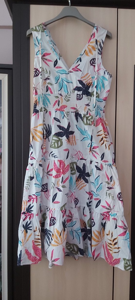 Çiçek Desenli Bohem Uzun Elbise - Görsel 3