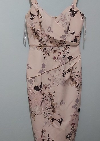 Forever Marka Çiçek desenli elbise - Görsel 2