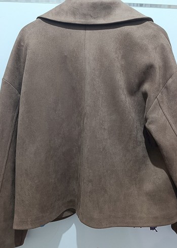 Zara Bej Süet Düğmeli Kadın Ceket