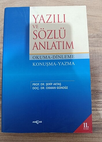 Şerif Aktaş Yazılı ve Sözlü Anlatım