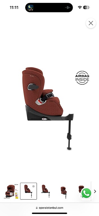 Diğer Cybex anoris t airbagli oto koltuğu