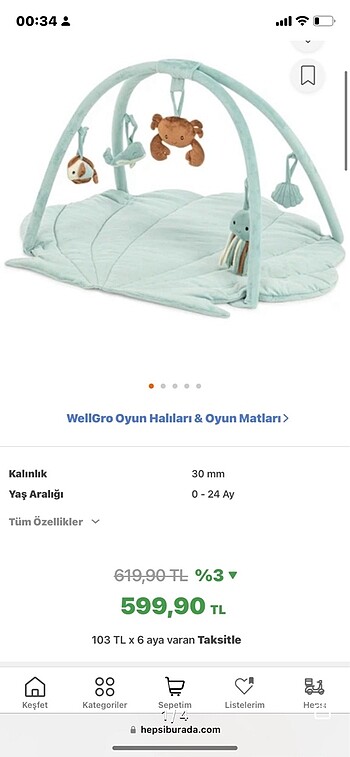 wellgro istiridye oyun halısı