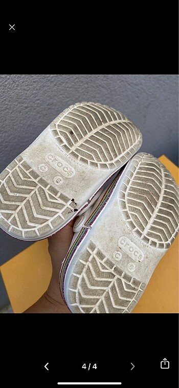 22 Beden beyaz Renk crocs c6 terlik