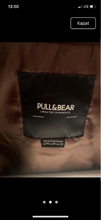 Pull and Bear Bomber ceket