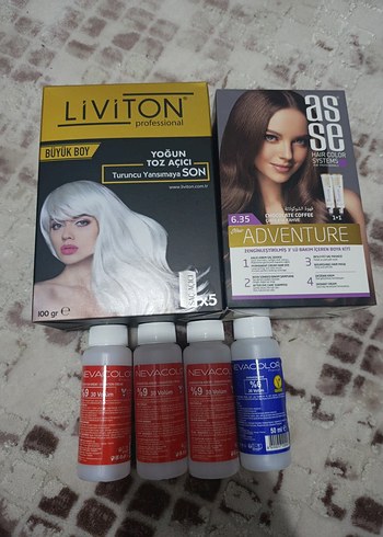 Liviton Yoğun Toz Açıcı ve Asese Saç Boyası Seti - Görsel 2