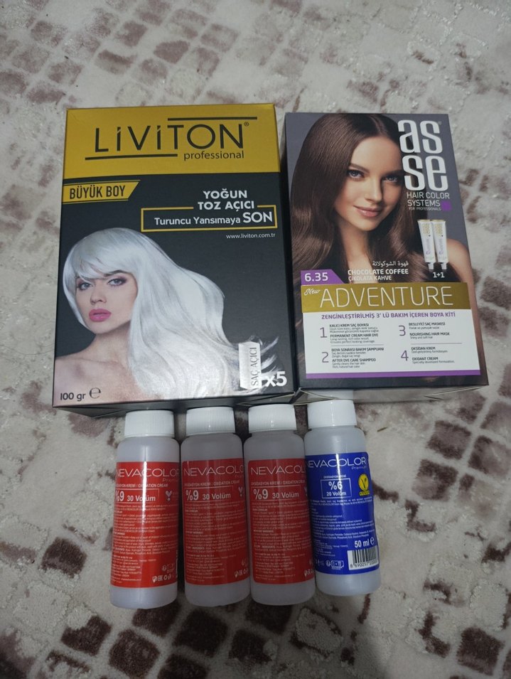 Liviton Yoğun Toz Açıcı ve Asese Saç Boyası Seti - Görsel 2