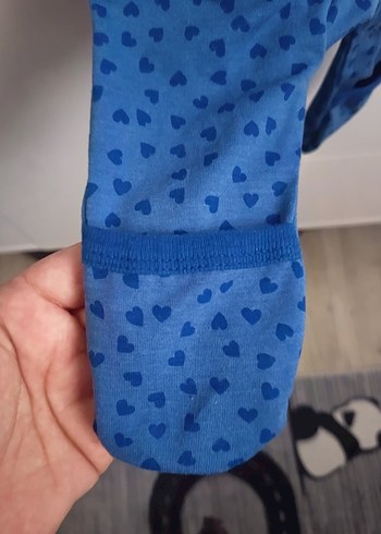 Uzun Kollu Mavi Bebek Tulum - Görsel 4