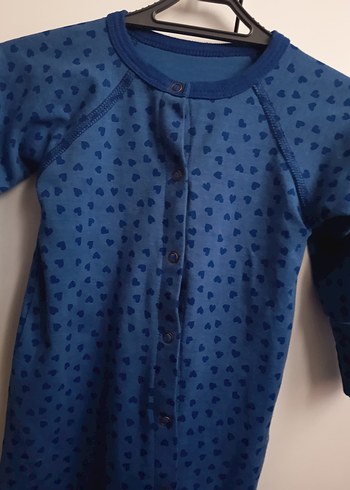 Uzun Kollu Mavi Bebek Tulum - Görsel 3