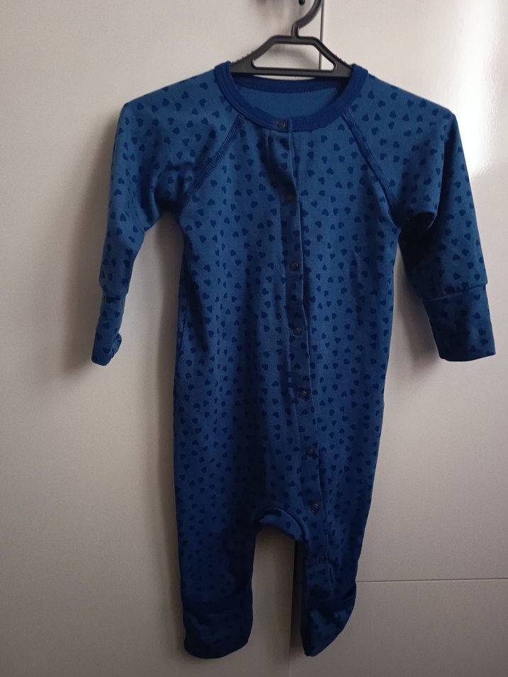 Uzun Kollu Mavi Bebek Tulum - Görsel 2