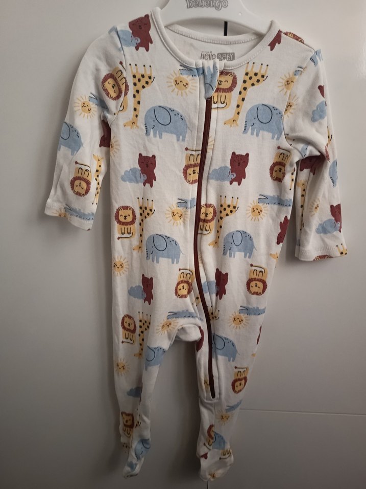 Uzun Kollu Fermuarlı Bebek Tulum - Görsel 2