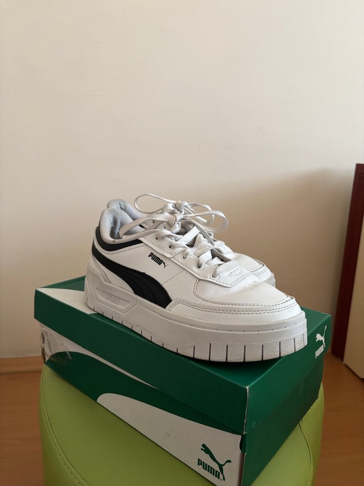 Kadın Beyaz Platform Spor Ayakkabı - Görsel 2