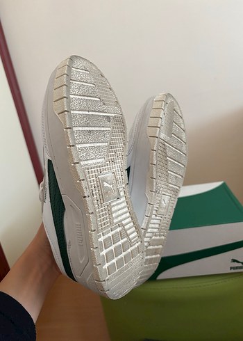 Beyaz Platform Topuklu Puma Kadın Spor Ayakkabı - Görsel 8