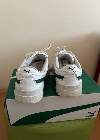 Beyaz Platform Topuklu Puma Kadın Spor Ayakkabı - Görsel 9