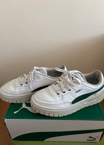 Beyaz Platform Topuklu Puma Kadın Spor Ayakkabı - Görsel 4