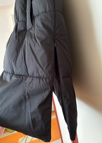 Kadın Siyah Uzun Fermuarlı Yelek - Görsel 8