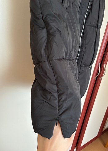 Kadın Siyah Uzun Fermuarlı Yelek - Görsel 6