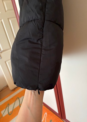 Kadın Siyah Uzun Fermuarlı Yelek - Görsel 7