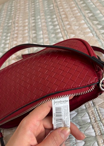 Bordo kadın Deri Çanta - Görsel 4