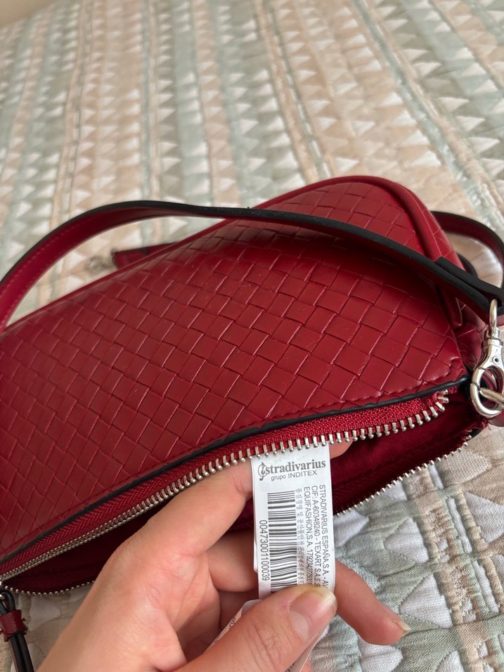 Bordo kadın Deri Çanta - Görsel 4