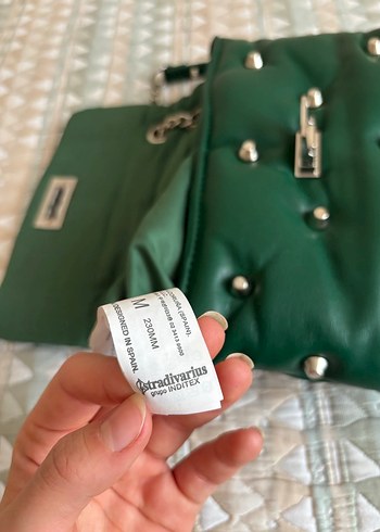 Zincir Detaylı Yeşil  Kadın Çanta - Görsel 6