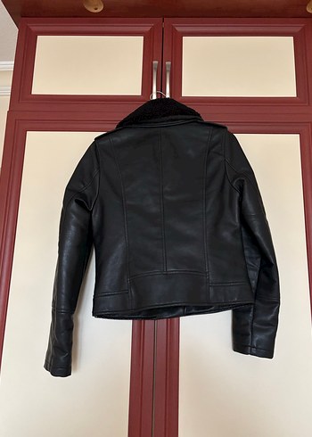 Siyah Kadın Deri Ceket - Görsel 3