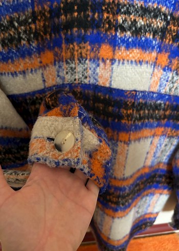 Düğmeli Çok Renkli Kadın Gömlek - Görsel 5