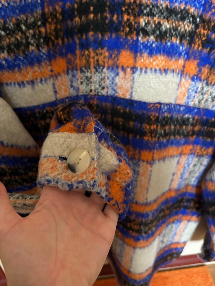 Düğmeli Çok Renkli Kadın Gömlek - Görsel 5