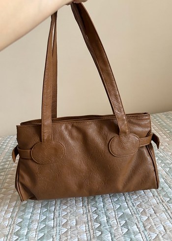 Kahverengi Deri Prada Kadın Çanta - Görsel 2