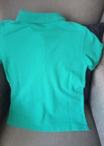 6 Yaş Beden turkuaz Renk erkek Çocuk Turkuaz Kısa Kollu Polo Tişört