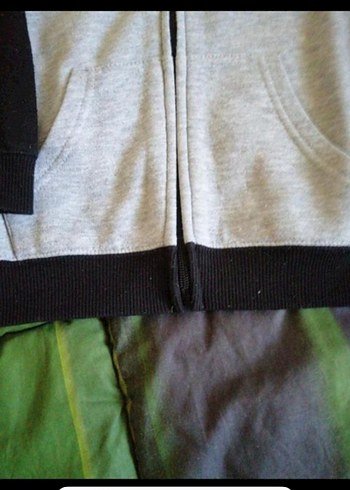 24-36 Ay Beden Erkek Gri Fermuarlı Sweatshirt