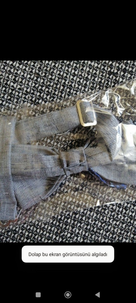 erkek için Mavi Batik Desenli Papyon - Görsel 2