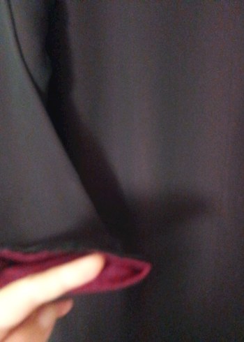 Bordo Uzun Kollu Gotik Kadın ferace - Görsel 7