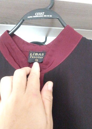 Bordo Uzun Kollu Gotik Kadın Elbisesi - Görsel 2