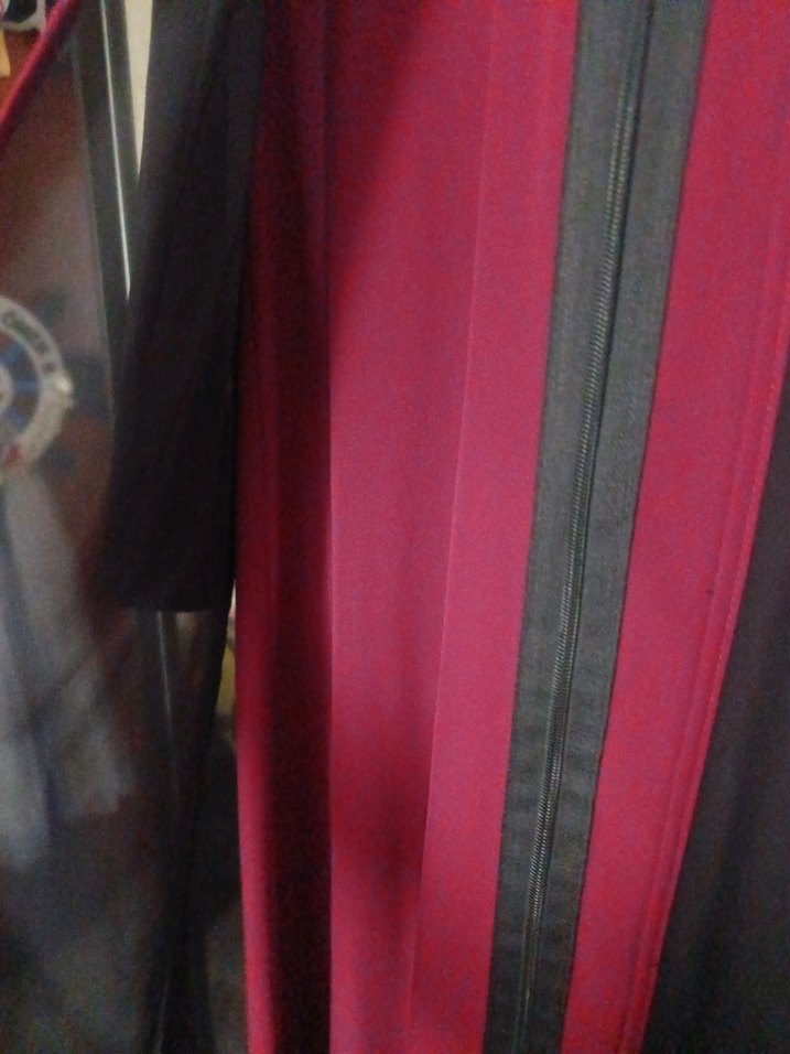 Bordo Uzun Kollu Gotik Kadın Elbisesi - Görsel 4