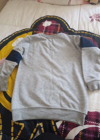 Gri Rock Punk Desenli Erkek Sweatshirt - Görsel 5