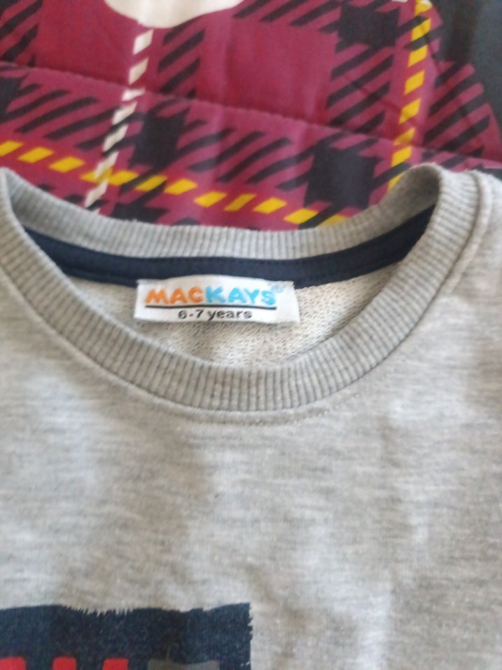 Gri Rock Punk Desenli Erkek Sweatshirt - Görsel 3