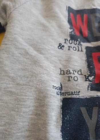 Gri Rock Punk Erkek Sweatshirt - Görsel 2