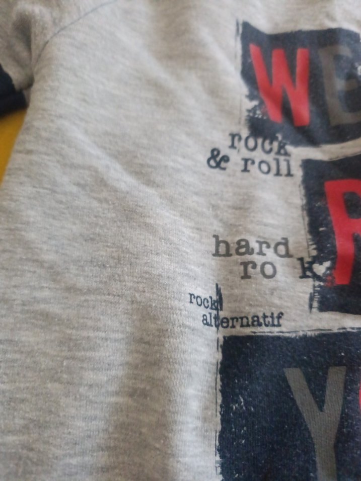 Gri Rock Punk Erkek Sweatshirt - Görsel 2