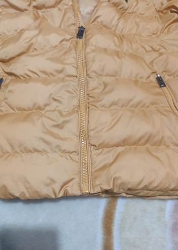 Bej Erkek Şişme Mont Fermuarlı - Görsel 4