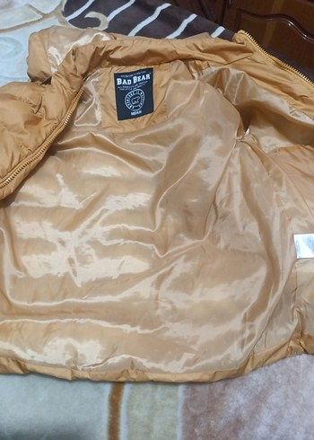 Bej Erkek Şişme Mont Fermuarlı - Görsel 6