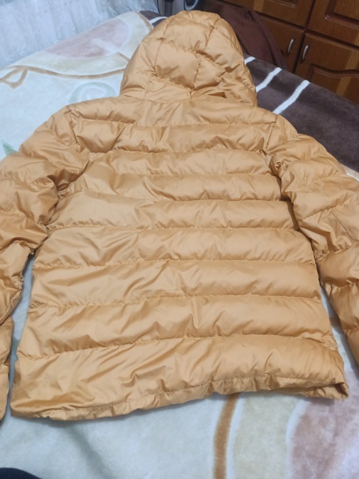 Bej Erkek Şişme Mont Fermuarlı - Görsel 5