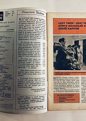 Bilim ve Teknik Aylık Dergi Kasım 1977 - Görsel 2