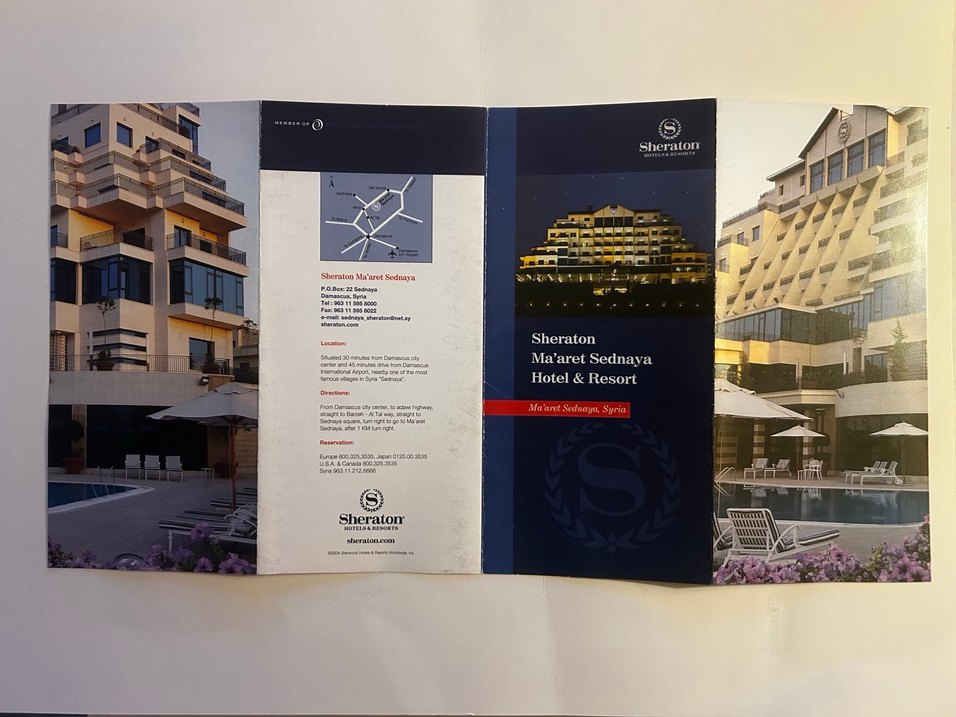 Sheraton Suriye broşür. - Görsel 2
