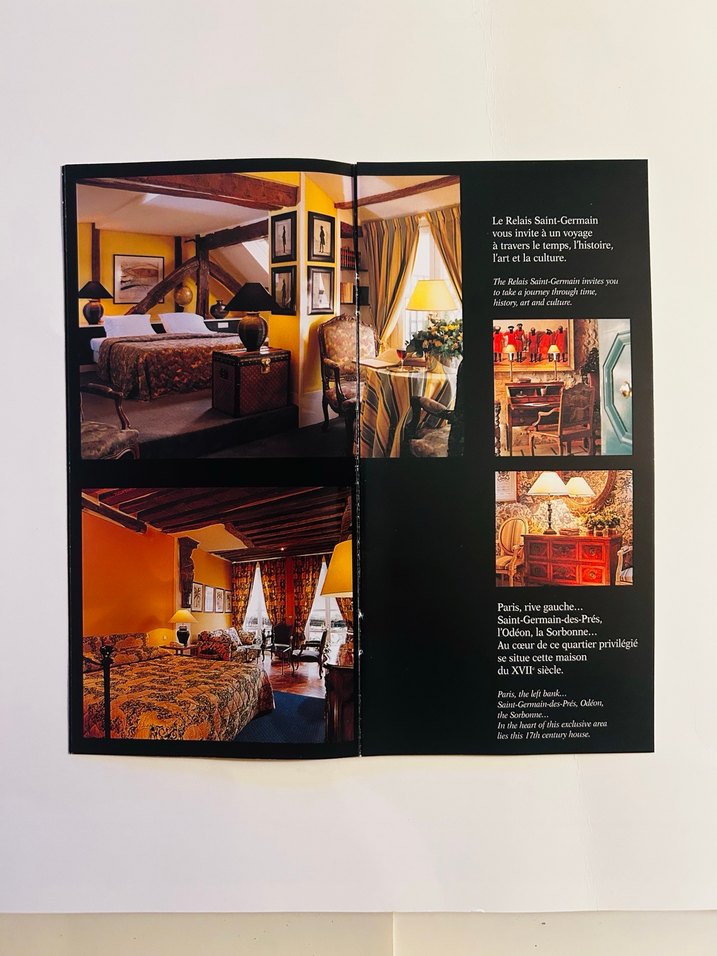Paris Relais Saint-Germain broşür - Görsel 2