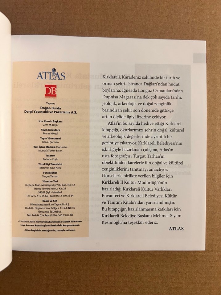 Kırklareli Doğa, Tarih ve Sanat Kitabı - Görsel 2