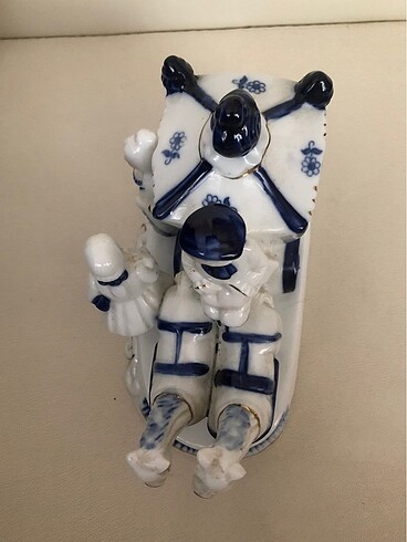  Beden beyaz Renk Blue Blanc Porselen Biblo